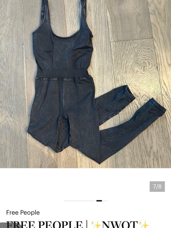 Free People Pants - Free People Black Seamless Scoop-Neck Jumpsuit